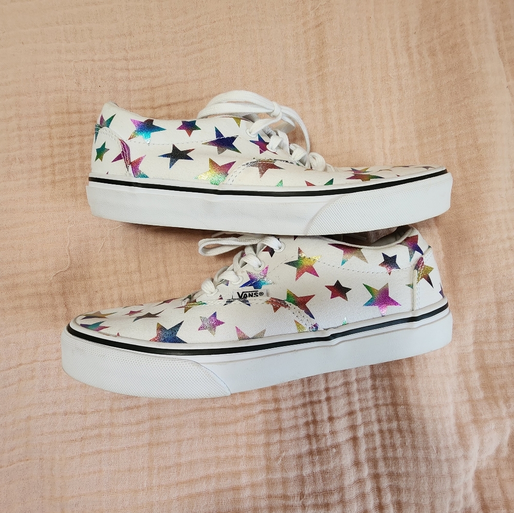 Vans Metallic Rainbow Stars - Missy Size 5.5 Women's 7 EUR 37 - Picture 7 of 10